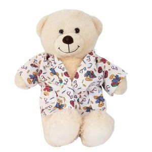 BUILD-A-BEAR WORKSHOP Cream Teddy Bear With Doctor Coat 16" Plush 2010